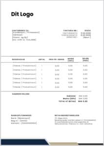 Gratis Faktura Skabelon 1 Faktura Skabelon No Risk Inkasso